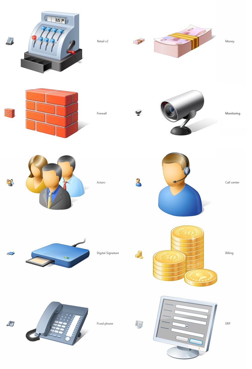 Иконки в стиле Windows 7